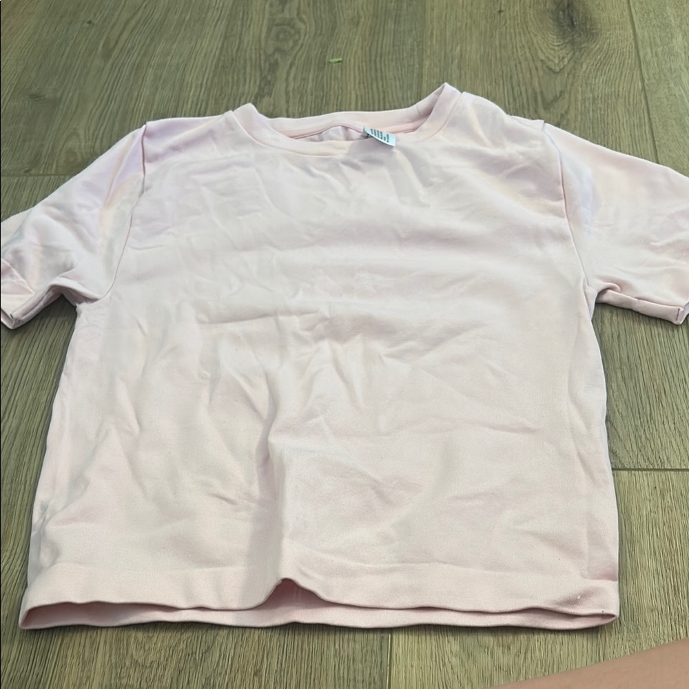 a new day Pink Short Sleeve Tee Casual Crew Neck